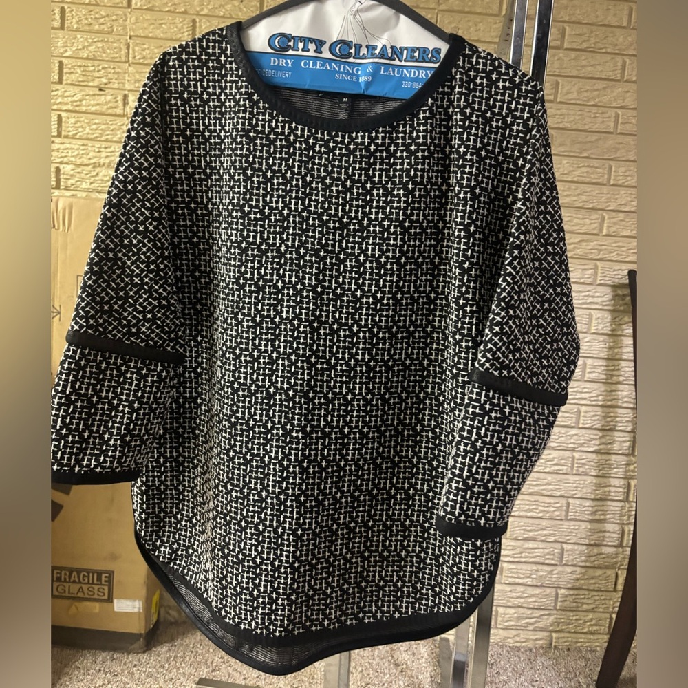 Max Studio Tunic Round Neck Dolman,3/4 Sleeve Cotton Hi-Low Size M
#17